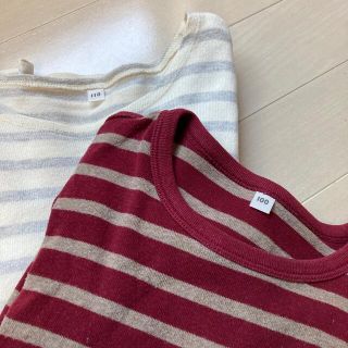 ムジルシリョウヒン(MUJI (無印良品))の無印良品子ども服トップス2着(Tシャツ/カットソー)