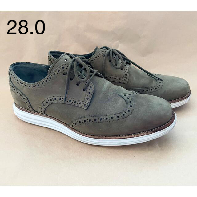 【日本未発売】COLE HAAN ルナグランド ウィングチップ カーキ 28