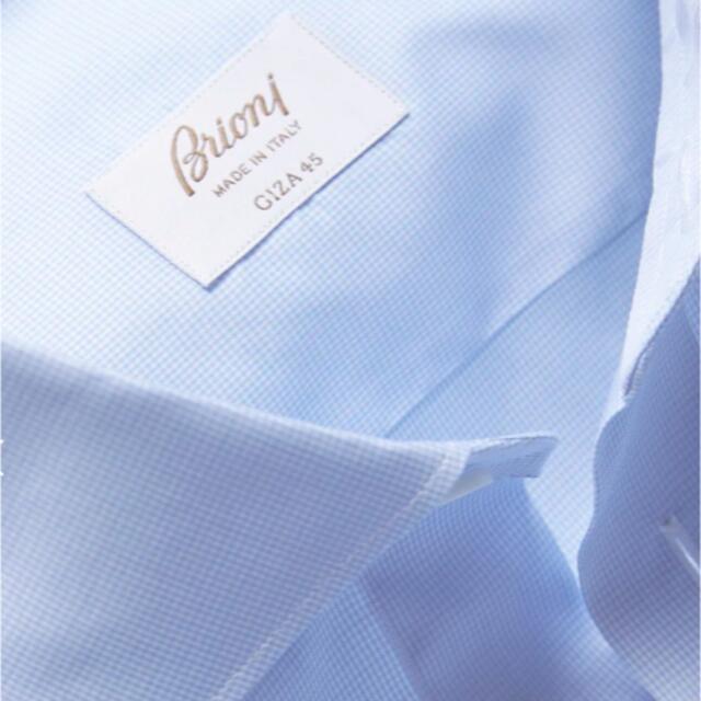 【人気急上昇】 Gucci - スカイブルーホワイトマイクロビエドブールギザ45コットンシャツ シャツ 【人気急上昇】 Gucci - スカイブルーホワイトマイクロビエドブールギザ45コットンシャツ シャツ