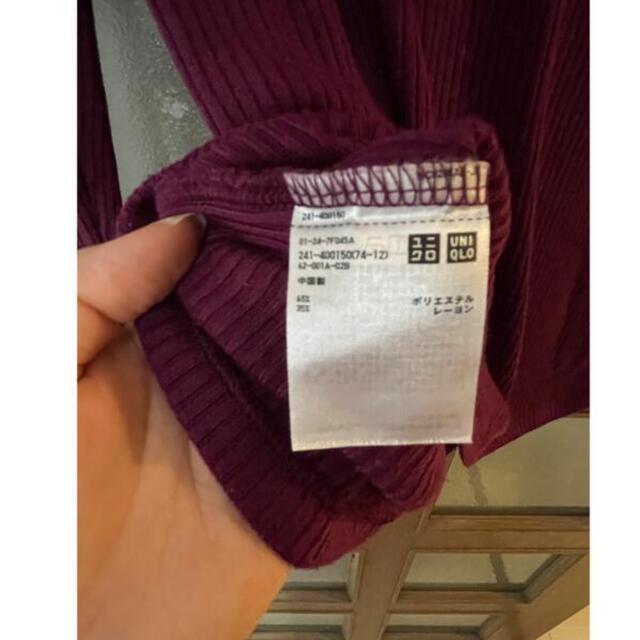 UNIQLO(ユニクロ)のUNIQLO リブニットトップス レディースのトップス(ニット/セーター)の商品写真