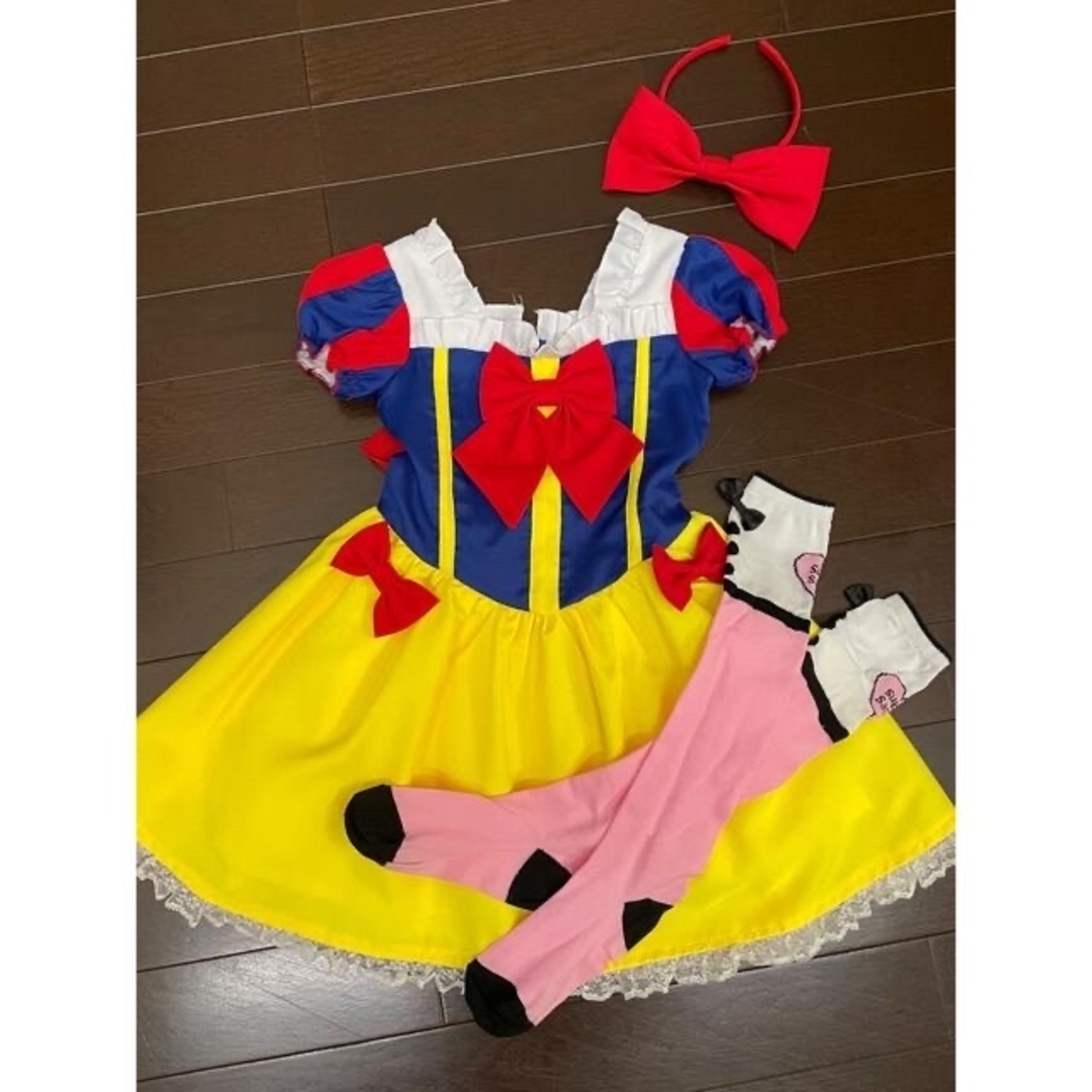 白雪姫 コスチューム セット◆110センチ キッズ/ベビー/マタニティのキッズ服女の子用(90cm~)(ワンピース)の商品写真