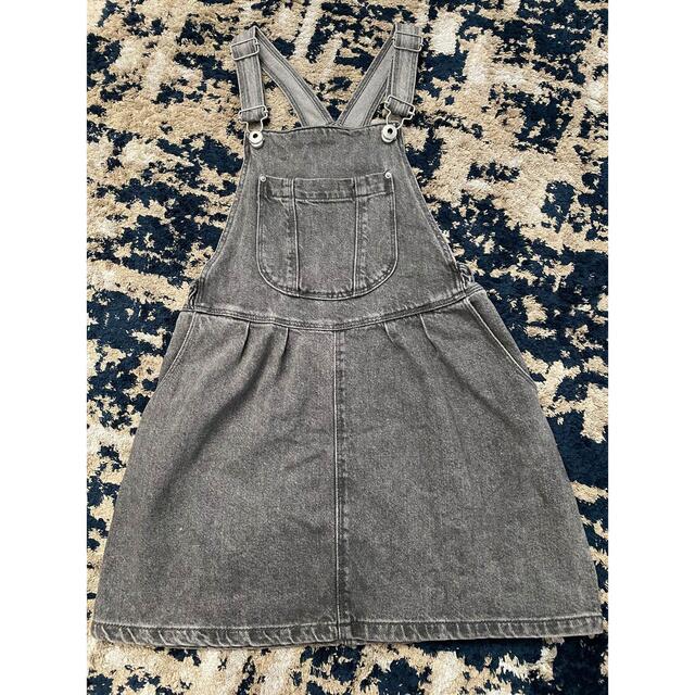 ZARA◆デニム ジャンパースカート140 キッズ/ベビー/マタニティのキッズ服女の子用(90cm~)(ワンピース)の商品写真