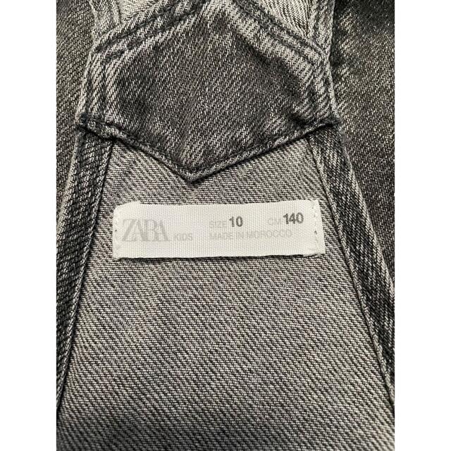 ZARA◆デニム ジャンパースカート140 キッズ/ベビー/マタニティのキッズ服女の子用(90cm~)(ワンピース)の商品写真