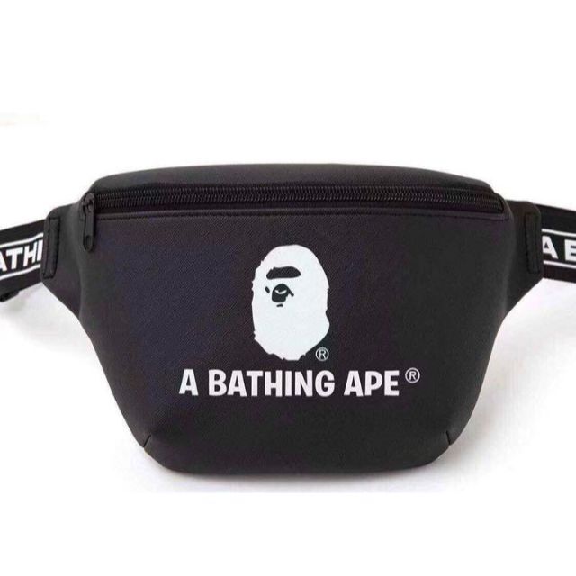 A BATHING APE(アベイシングエイプ)のBAPE◆A BATHING APE／◆レザー調ウエストポーチ◆付録品ノベルティ メンズのバッグ(ウエストポーチ)の商品写真