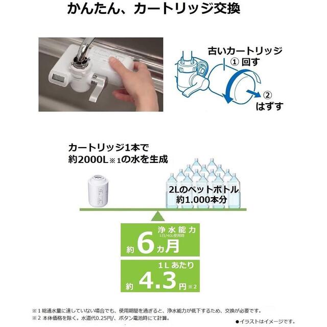 Panasonic(パナソニック)のPanasonic浄水器◎新品未使用◎ インテリア/住まい/日用品のキッチン/食器(浄水機)の商品写真