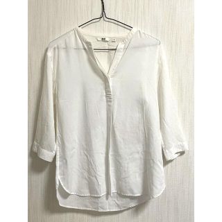 ユニクロ(UNIQLO)のユニクロ　ブラウス　Sサイズ　七分袖(シャツ/ブラウス(長袖/七分))