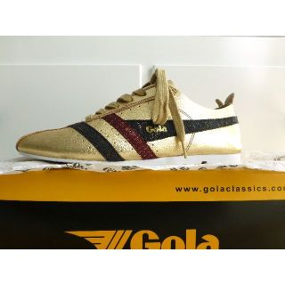 ゴーラ(Gola)の試着のみ新品レアアイテム GOLA GALAXY／ゴールド　レザースニーカー(スニーカー)