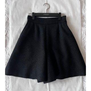 フォクシー(FOXEY)のFOXEY★ショートパンツ"Hampton Short"38サイズ／ブラック(ショートパンツ)