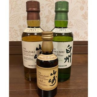 サントリー(サントリー)の山崎12年ミニチュアB＋山崎N A180ml＋白州N A180ml(ウイスキー)