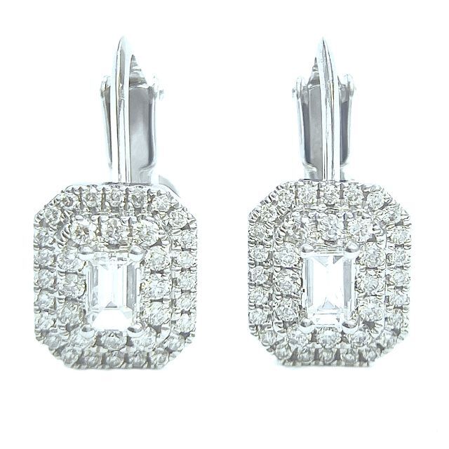ビジネスバック k18 WG ダイヤピアス 0.726ct | ochge.org