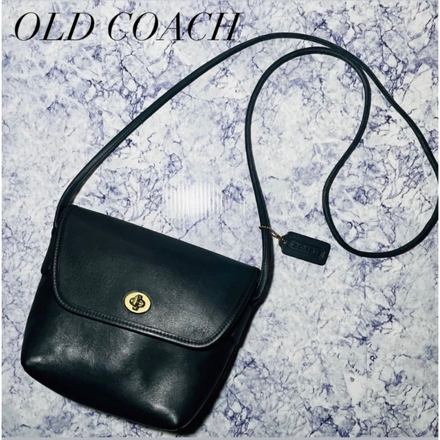 COACH(コーチ)のオールドコーチ COACH クインシー ブラック ショルダー USA製 レディースのバッグ(ショルダーバッグ)の商品写真