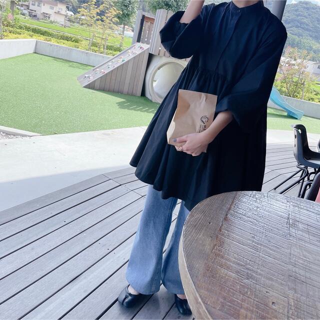 mite tiered blouse op ネイビーの通販 by あ's shop|ラクマ