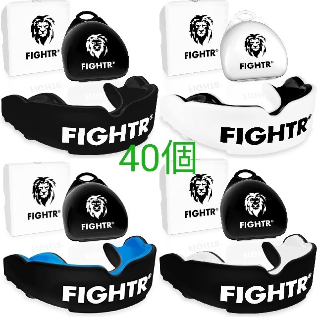 爆売り! 40個 FIGHTR スポーツ プレミアムマウスガード ボクシング