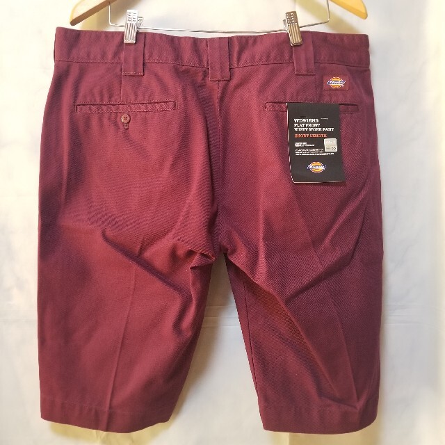 新品　Dickies　ハーフパンツ　マルーン　36インチ　未使用