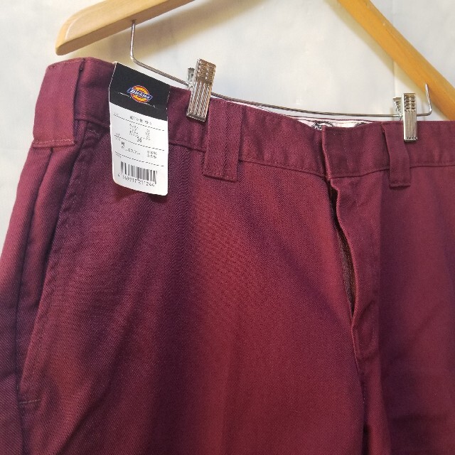 新品　Dickies　ハーフパンツ　マルーン　36インチ　未使用 3