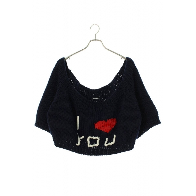 RAF SIMONS(ラフシモンズ)のラフシモンズ I LOVE YOU刺繍クルーネックニット メンズ S メンズのトップス(ニット/セーター)の商品写真