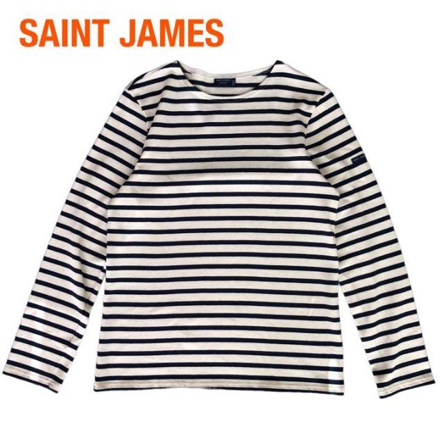 SAINT JAMES(セントジェームス)のセントジェームスSAINT JAMESボーダーカットソー　バスクシャツ メンズのトップス(Tシャツ/カットソー(七分/長袖))の商品写真