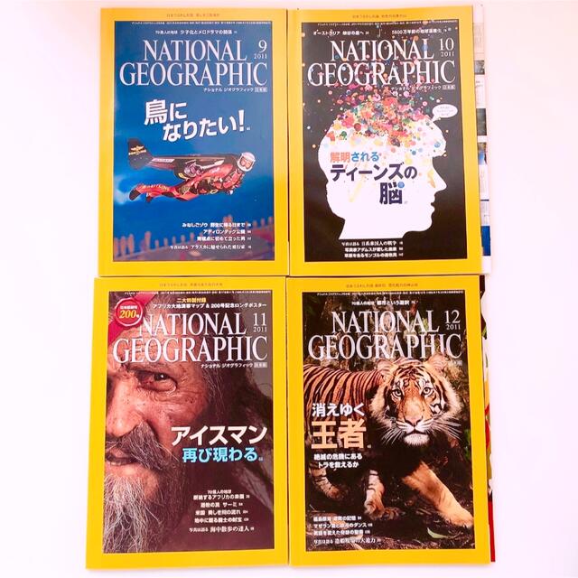 日経BP(ニッケイビーピー)のナショナルジオグラフィック日本版　2011年1月〜12月　12冊セット エンタメ/ホビーの雑誌(アート/エンタメ/ホビー)の商品写真