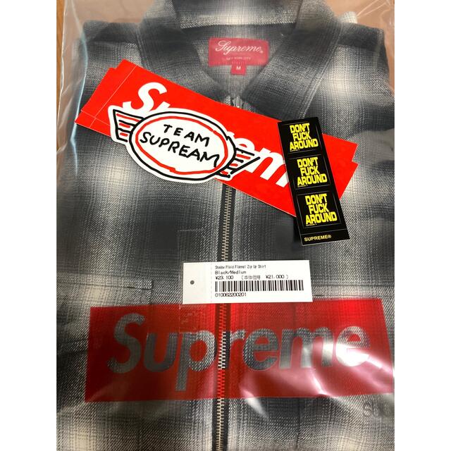 Supreme Shadow Plaid Flannel ZipUp Shirt 1