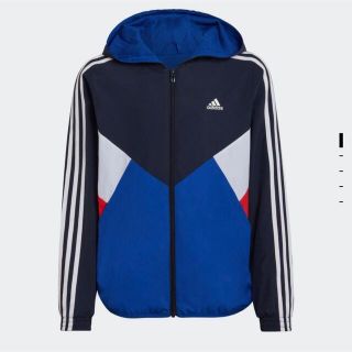 アディダス(adidas)の新品　150cm adidas カラーブロック　ウィンドブレーカー(ジャケット/上着)