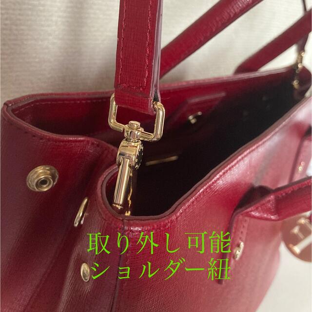 新品未使用•国内正規品】FURLA 2wayハンドバッグ 赤【保証書有