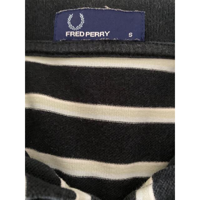 FRED PERRY(フレッドペリー)のFRED PERRY/フレッドペリー ポロシャツ ボーダー ブラック 黒 S メンズのトップス(ポロシャツ)の商品写真