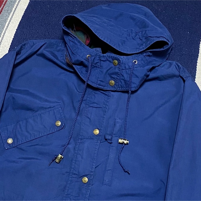 Eddie Bauer(エディーバウアー)の90s 古着 エディバウアー マウンテンパーカー ナイロンジャケット チェック柄 メンズのジャケット/アウター(マウンテンパーカー)の商品写真