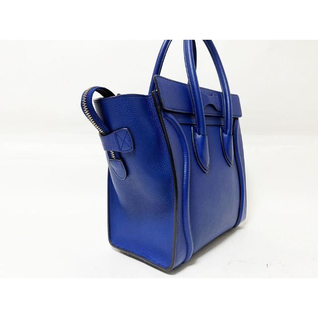 celine(セリーヌ)のセリーヌ トートバッグ ハンドバッグ ラゲージマイクロショッパー レザー ブルー レディースのバッグ(トートバッグ)の商品写真