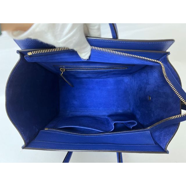 celine(セリーヌ)のセリーヌ トートバッグ ハンドバッグ ラゲージマイクロショッパー レザー ブルー レディースのバッグ(トートバッグ)の商品写真
