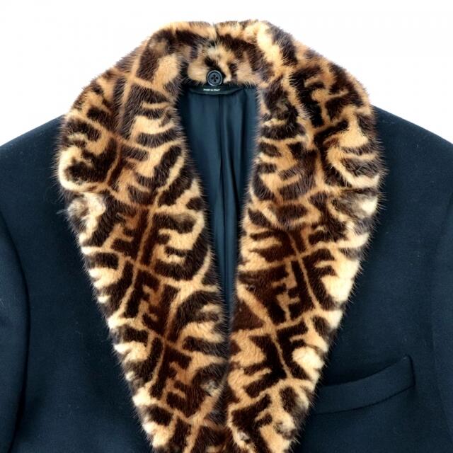 FENDI - 新品同様 フェンディ ズッカ柄 ミンクファー チェスター FENDI - 新品同様 フェンディ ズッカ柄 ミンクファー チェスター