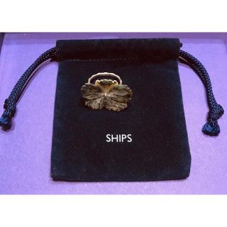 シップス(SHIPS)のSHIPS  黒蝶貝 フラワーリング(リング(指輪))