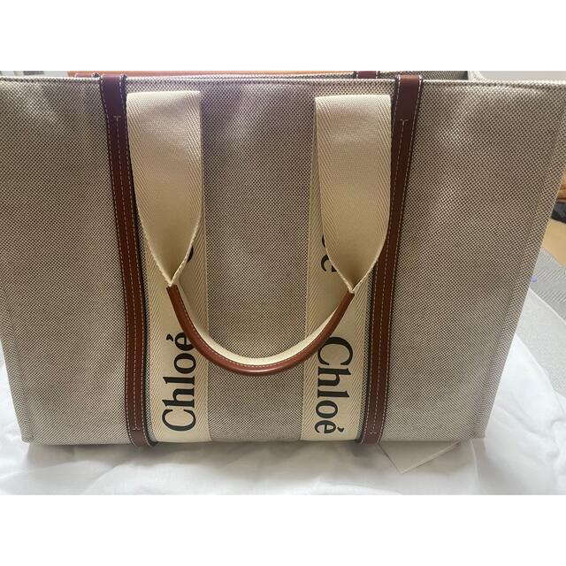 在庫処分大特価!!】 Chloe “woody”ラージ トートバッグ Chloe - トート