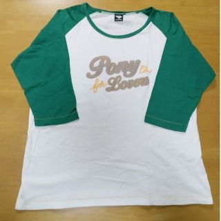 ポニー(PONY)のレディース　PONY    ロゴ　七分袖Tシャツ(シャツ/ブラウス(長袖/七分))