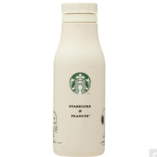 Starbucks Coffee(スターバックスコーヒー)のスターバックス スヌーピー ステンレスロゴボトル オフホワイト 473ml インテリア/住まい/日用品のキッチン/食器(タンブラー)の商品写真