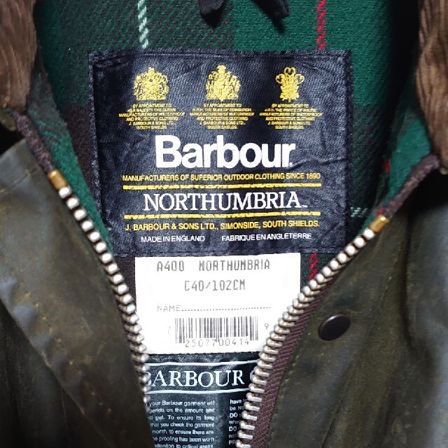 10 Barbour ノーザンブリア 1994年製 size40-