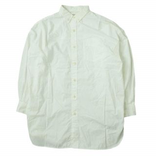 ビームスボーイ(BEAMS BOY)のBEAMS BOY ビームスボーイ 22SS コットンタイプライタービッグボタンダウンシャツ 13-11-1499-652 ONE SIZE WHITE 長袖 BD トップス【中古】【BEAMS BOY】(シャツ/ブラウス(長袖/七分))