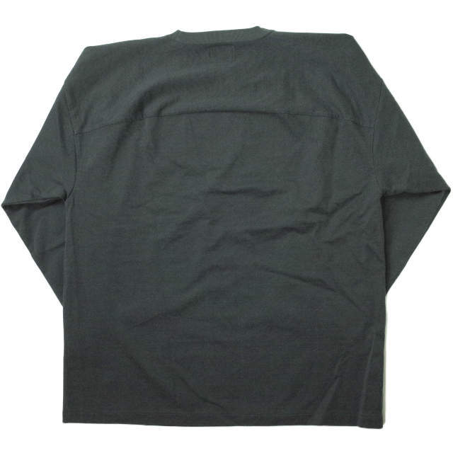 BEAMS(ビームス)のBEAMS ビームス 22SS ルーズナンバリングフットボールロングTシャツ 11-10-1534-458 S チャコールグレー 長袖 17 トップス【中古】【BEAMS】 メンズのトップス(Tシャツ/カットソー(七分/長袖))の商品写真