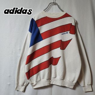 アディダス(adidas)の[レア]　80s adidas　アディダス　スウェット　USA　M ～ L相当(スウェット)