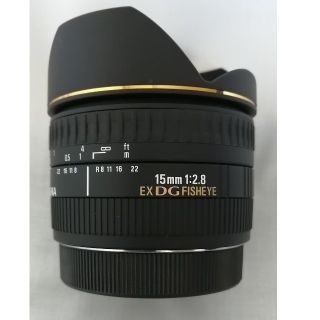 シグマ(SIGMA)のSIGMA EX DG FISHEYE 単焦点15㎜ キャノンEF(レンズ(単焦点))