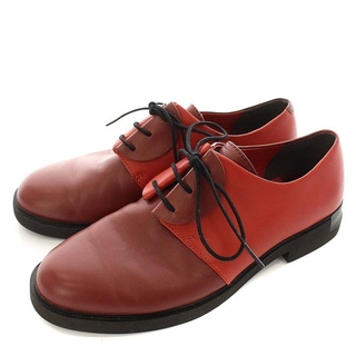 カンペール(CAMPER)のカンペール CAMPER レザーシューズ 革靴 37 23.5 赤 ボルドー(ローファー/革靴)
