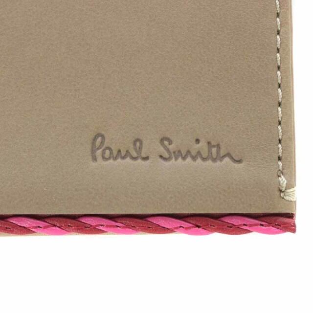 Paul Smith(ポールスミス)のポールスミス PAUL SMITH カードケース 名刺入れ 二つ折り レザー 茶 レディースのファッション小物(名刺入れ/定期入れ)の商品写真