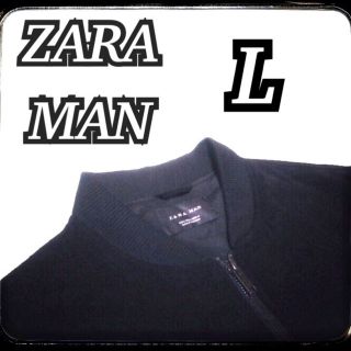 ザラ(ZARA)のZARA MAN ジャケット ブルゾン Lサイズ ブラック(ブルゾン)