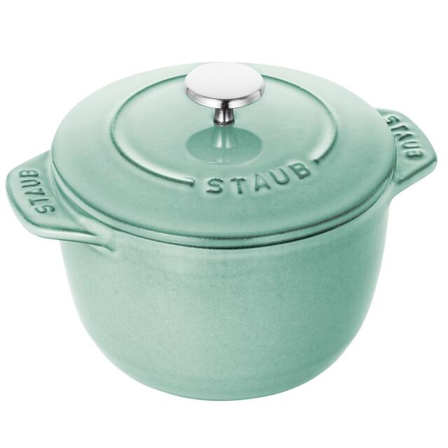 STAUB(ストウブ)の新品　ストウブ STAUB ラ ココット デ ゴハン S セージグリーン インテリア/住まい/日用品のキッチン/食器(鍋/フライパン)の商品写真