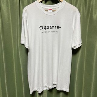 シュプリーム(Supreme)のsupreme shop tee white Lサイズ(Tシャツ/カットソー(半袖/袖なし))