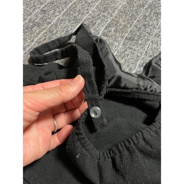 キッズ　女の子　トップス　ビスチェ　ブラック　黒　重ね着　保育園着 メンズのトップス(Tシャツ/カットソー(半袖/袖なし))の商品写真