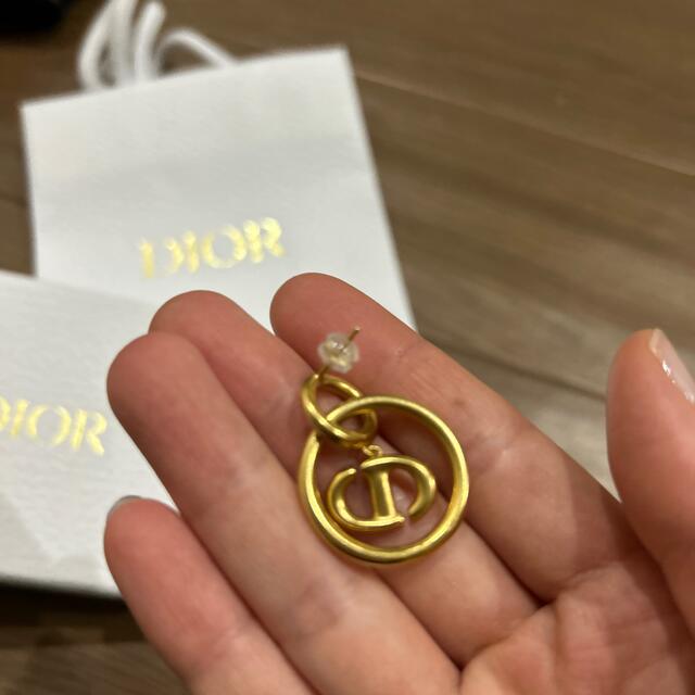 Christian dior♡Navyフープピアス片方 3