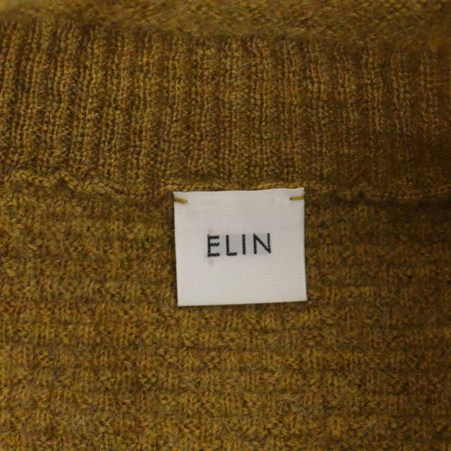 エリン ELIN 19AW ペプラムニット チュニック 長袖 00 マスタード