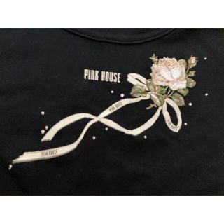 ピンクハウス(PINK HOUSE)のお値下げ☆ピンクハウス　新品未使用　七分袖薔薇刺繍T shirt(Tシャツ(長袖/七分))