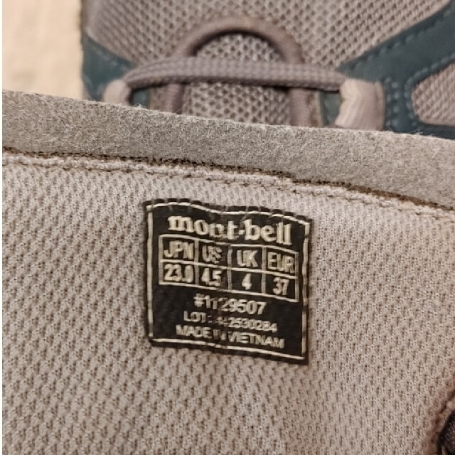 mont bell(モンベル)のmont-bell　モンベル　キッズ　23cm　登山靴　トレッキング　防水 スポーツ/アウトドアのアウトドア(登山用品)の商品写真