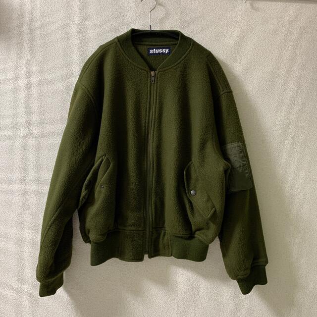 old stussy フリース　ma-1 90s | フリマアプリ ラクマ